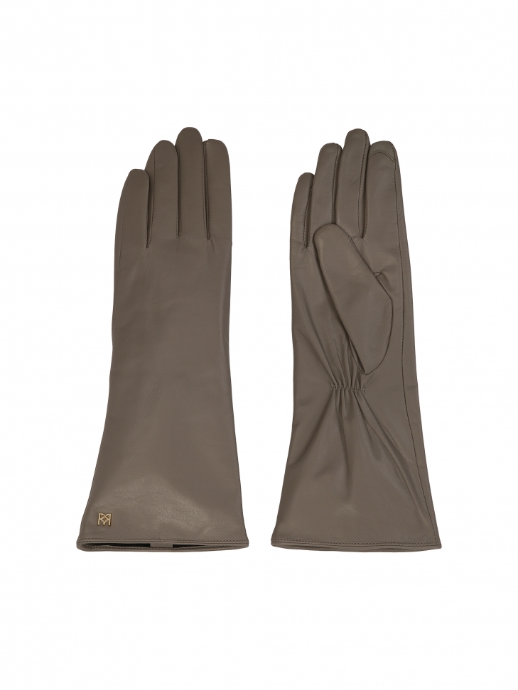 Women's leather gloves with touch screen function