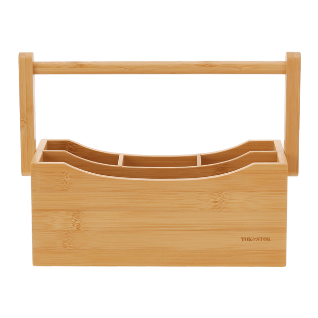 PORTA-TALHERES DE MESA COM ALÇA BAMBOO