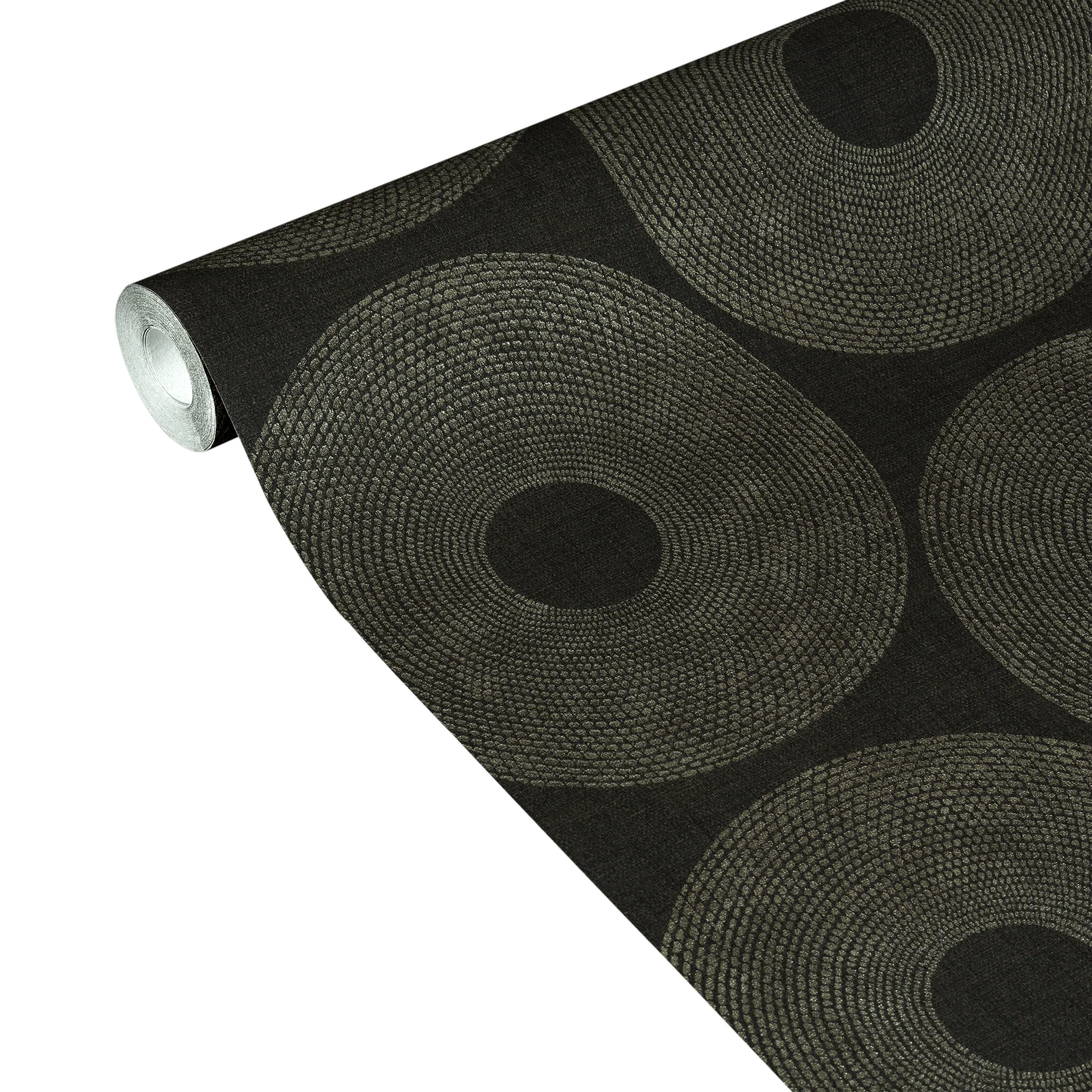 4MURS Papier peint intissé KUNA coloris noir et doré