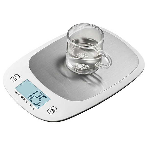 BASHLWUA Balance de cuisine électronique 5KG/0.1g balance en acier inoxydable balance alimentaire de cuisine transfrontalière port