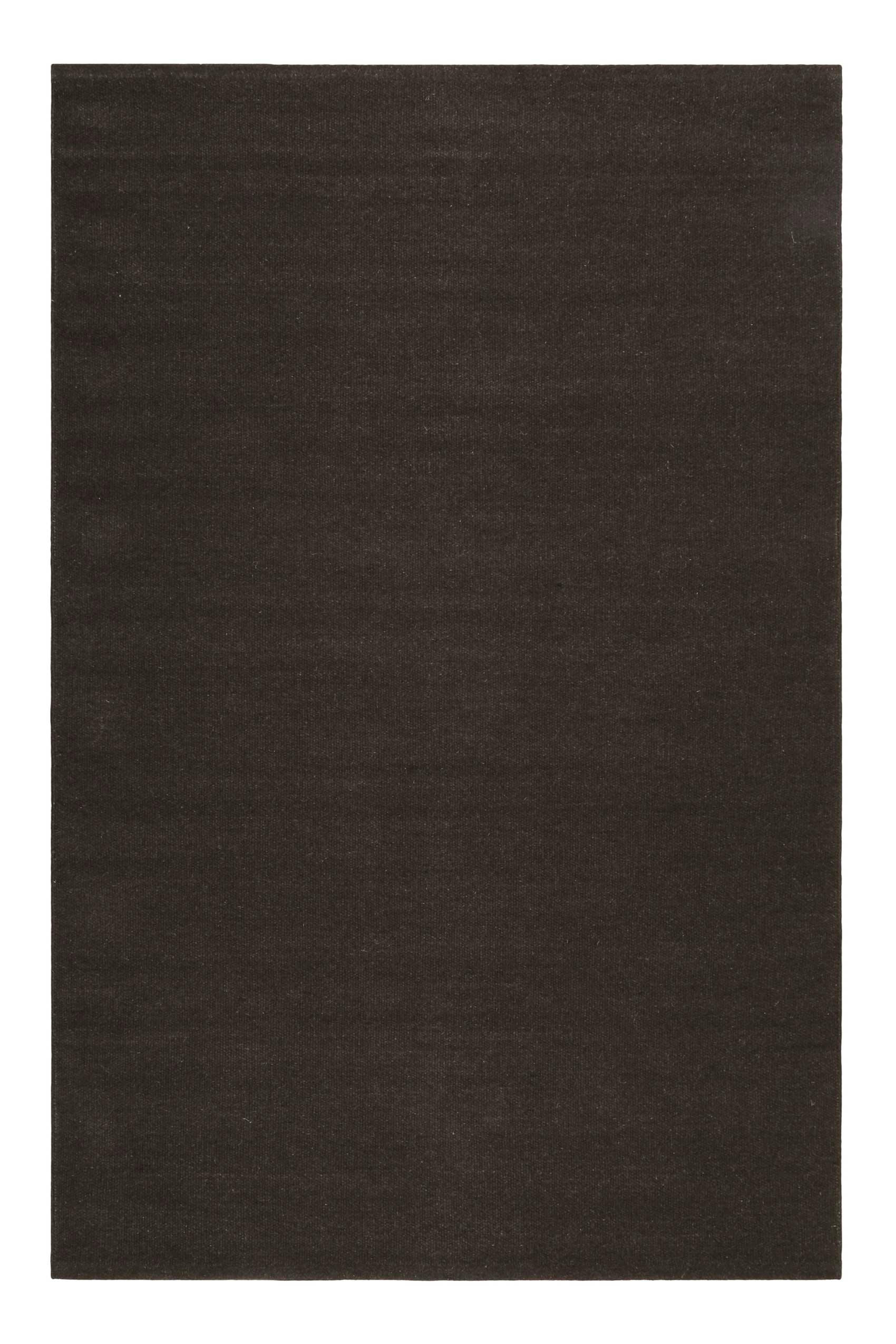 MAYA KELIM - Tapis tissé main pure laine vierge marron 130x190