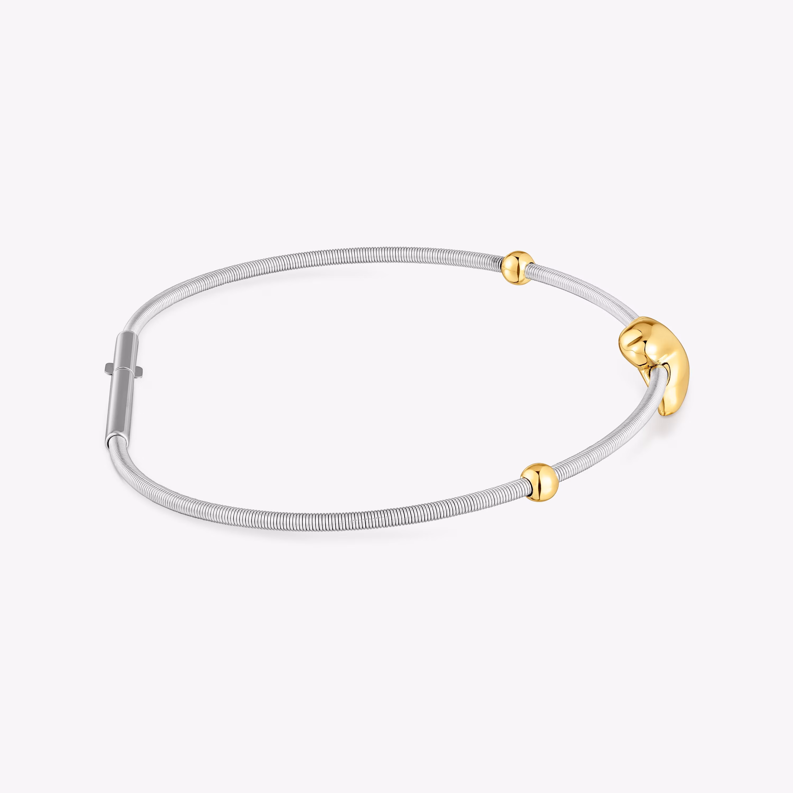 Pulsera oso de oro y acero Mesh Tube