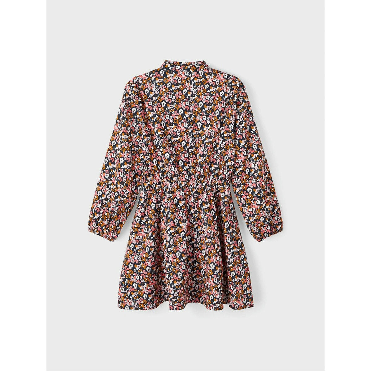 Robe, imprimé fleuri, manches longues