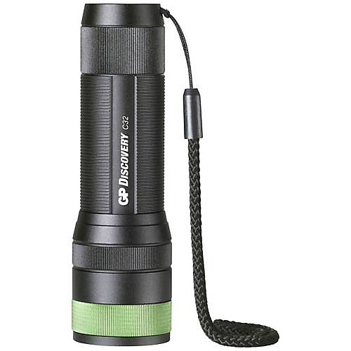GP Discovery C32 Lampe de poche LED compacte 300 lm, focalisable, 15 h d'autonomie