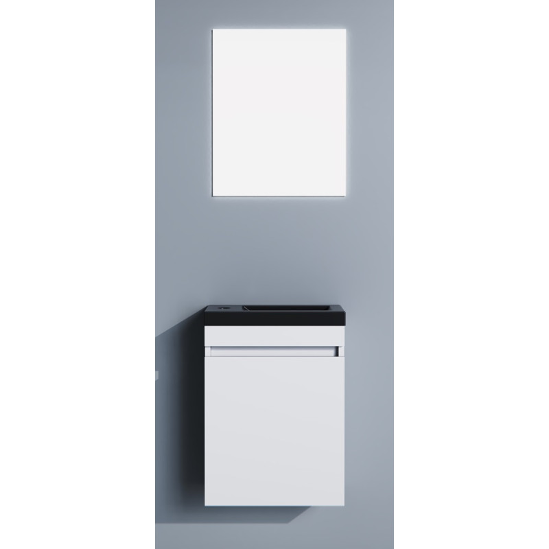 Meuble lave-mains Lisboa blanc mat 40 cm SANIMAR