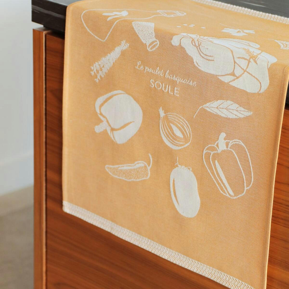 - Essuie-mains coton Orange 45x60 cm