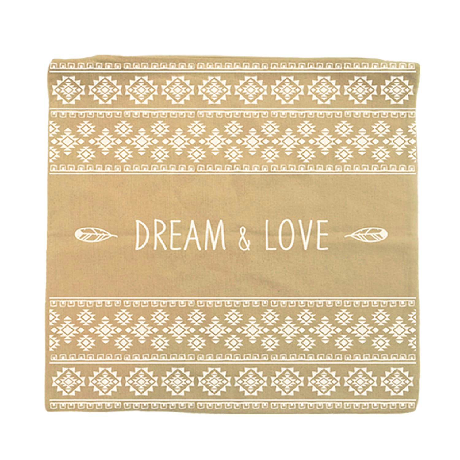 - Housse pour coussin ethnique 40 x 40 cm dream love