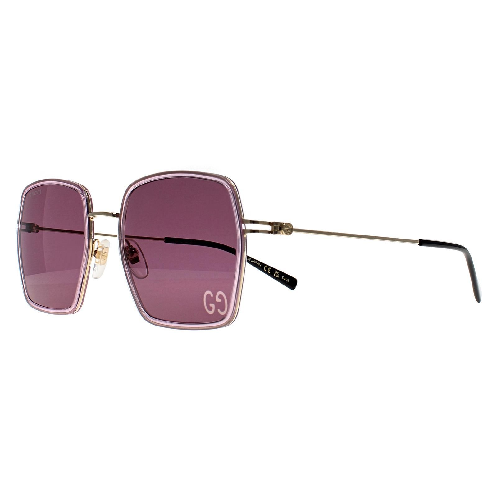 Gucci Square Pink Gold Violet GG1848S