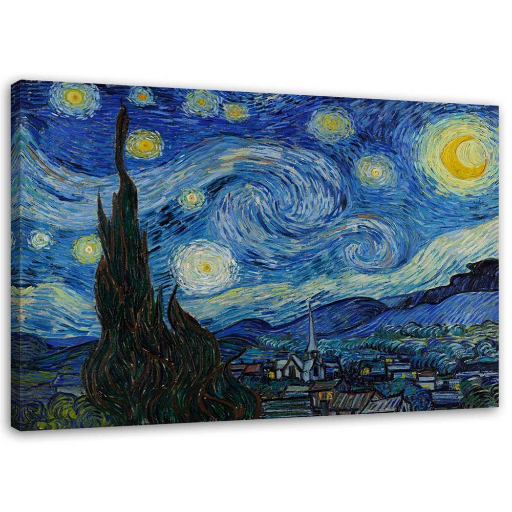 Feeby Obraz na płótnie Gwiaździsta noc V. van Gogh 60x40