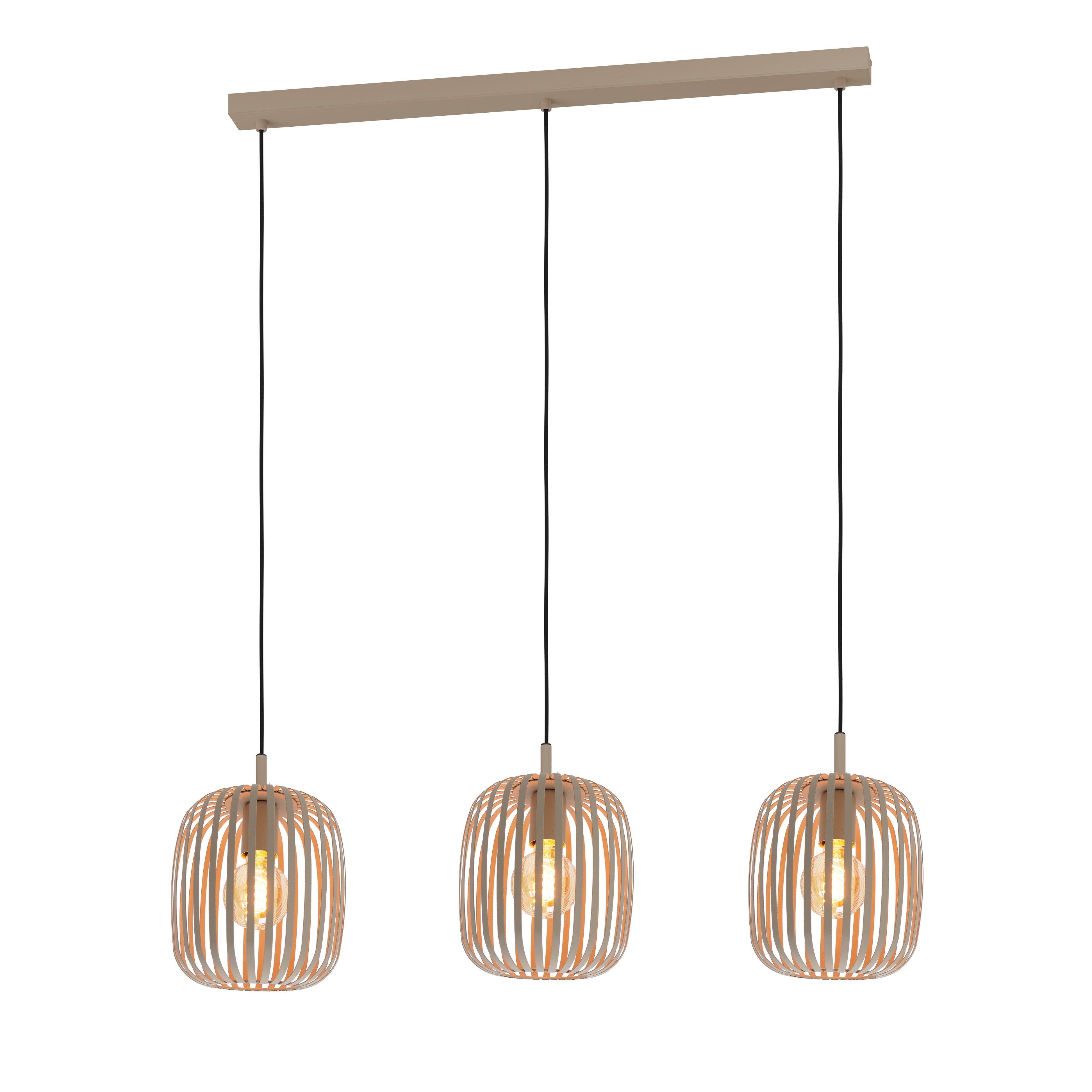 EGLO hanglamp Romazzina - e27 - 90 cm - zandkleur