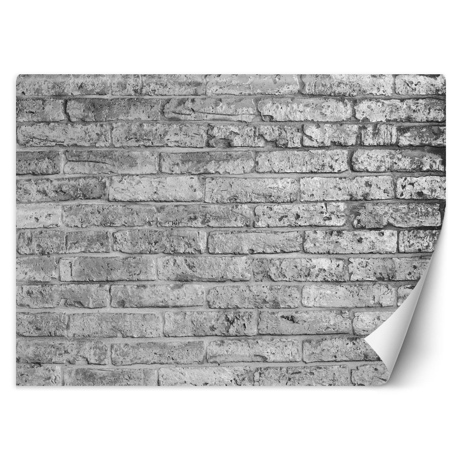 Feeby Fototapeta, Mur z szarych cegieł 150x105