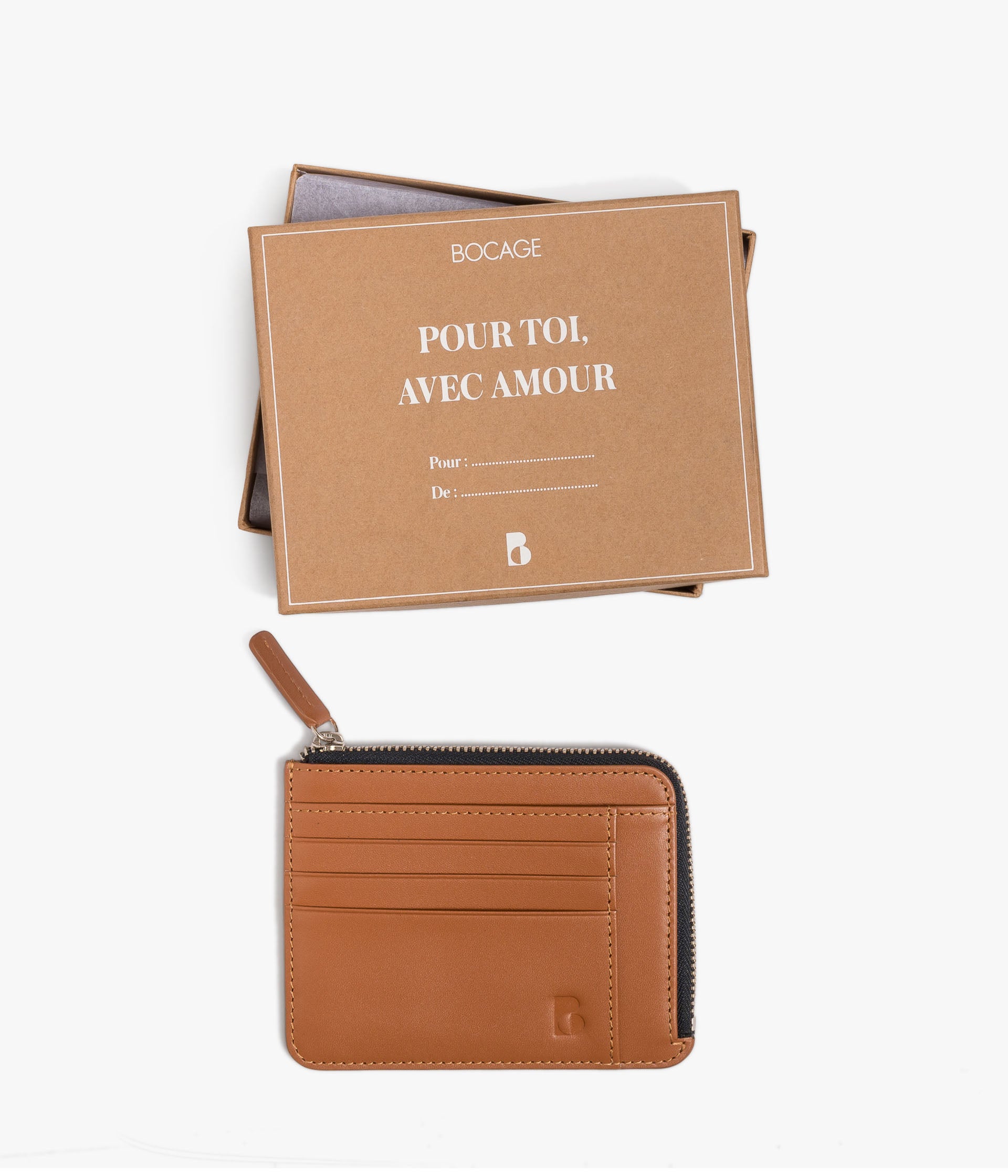 Portefeuille Gautier cognac