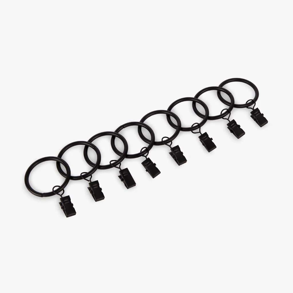 Conjunto Argolas para Varão Preto TRIBECA