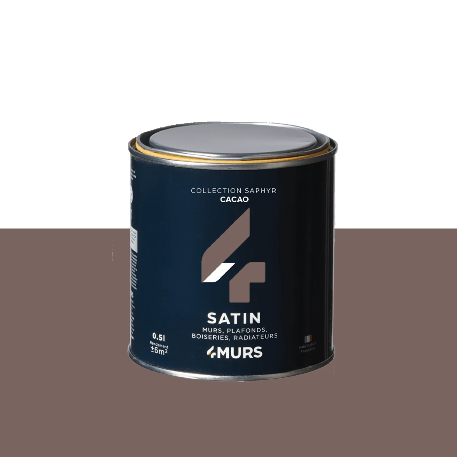 Saphyr Peinture Peinture cacao Satiné 0,5 L