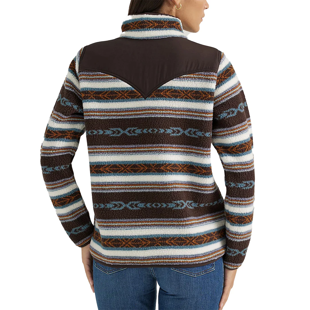 Женская куртка Wrangler Southwestern Contrast Full Zip Sherpa