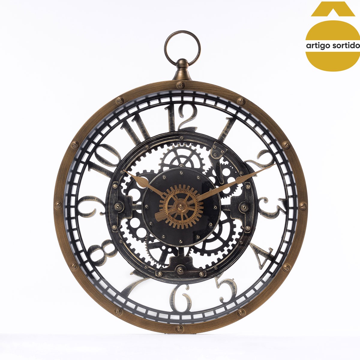 Relógio de parede meca 27cm