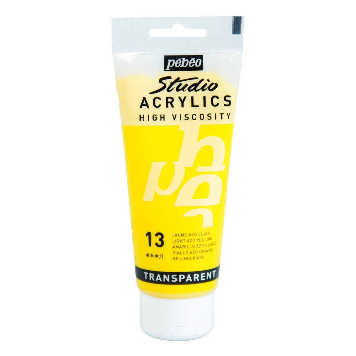 Pebeo Light Azo Yellow Studio Acrylic Paint 100ml