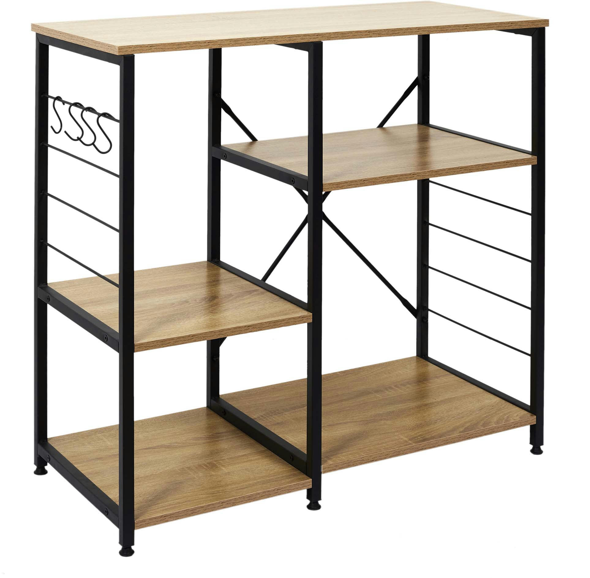 - Etagère de cuisine en bois et métal stan