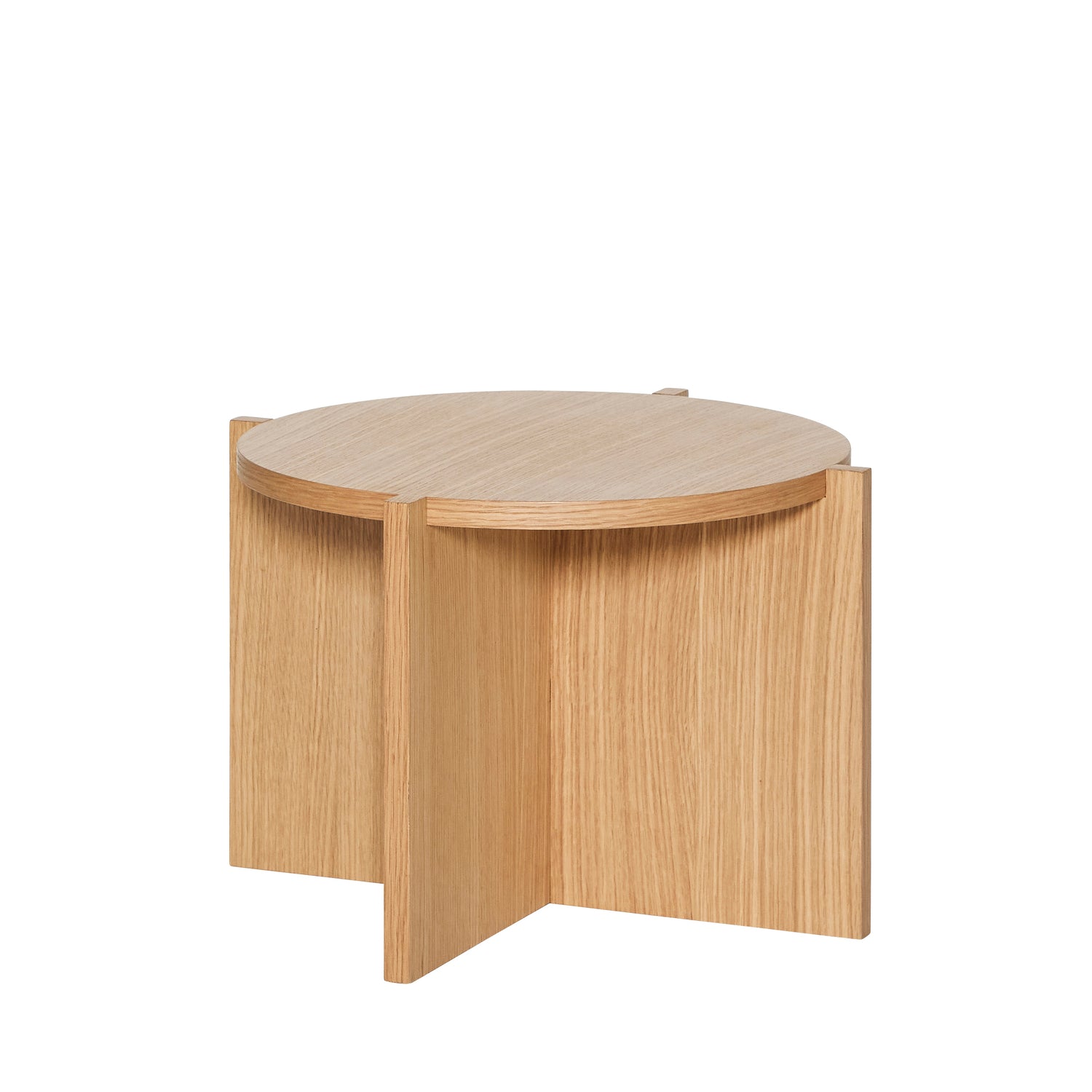 Hübsch plantenstandaard Nomad - mdf/essenhoutfineer - ø45xh30cm