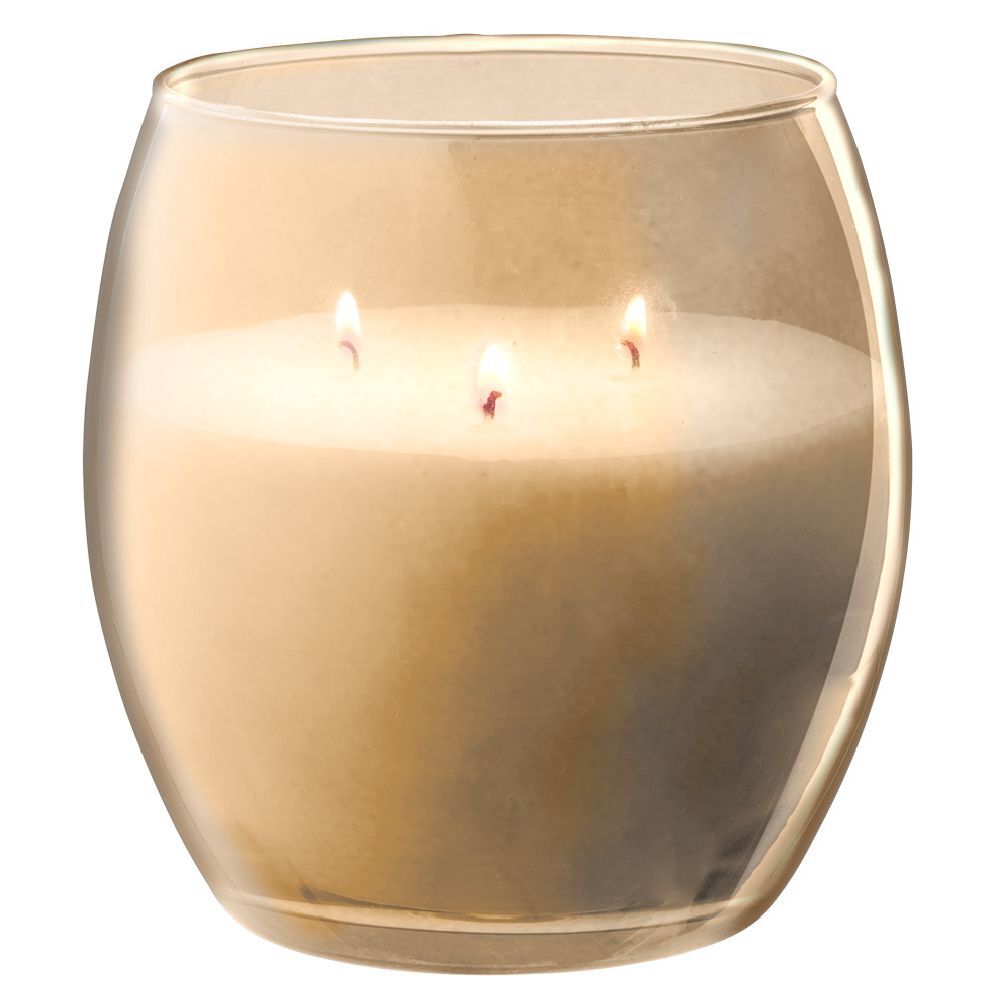 Bougie XL dans verre senteur ambre patchouli 36H