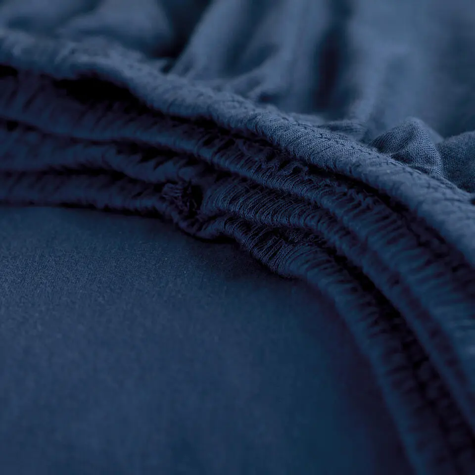 Cinderella - Topper Hoeslaken (tot 15 cm) - Jersey - 160x200 cm/210 cm - Navy