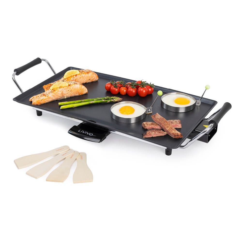 LIVIVO Electric Teppanyaki Grill, 1800W - Extra Large