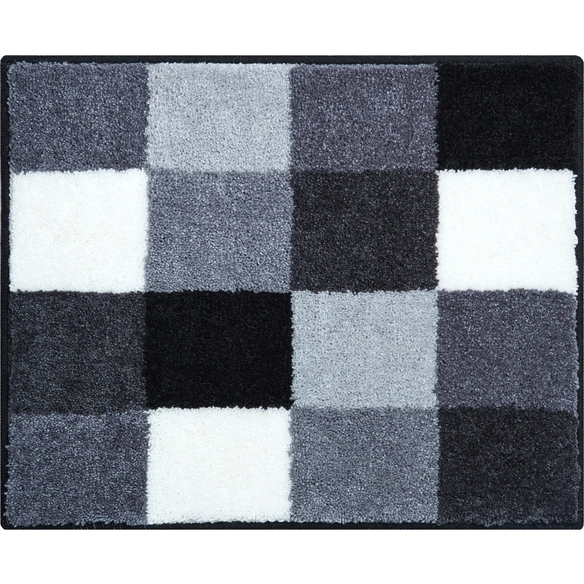 Badematte »Bona«, BxL: 50 x 60 cm, grau, aus 100% Polyacryl