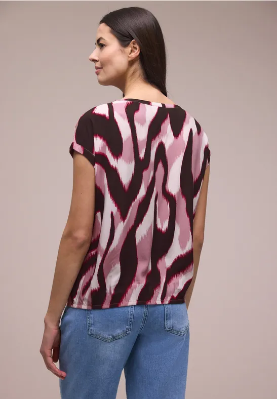 Dropped Shoulder Bluse mit Tapedetails