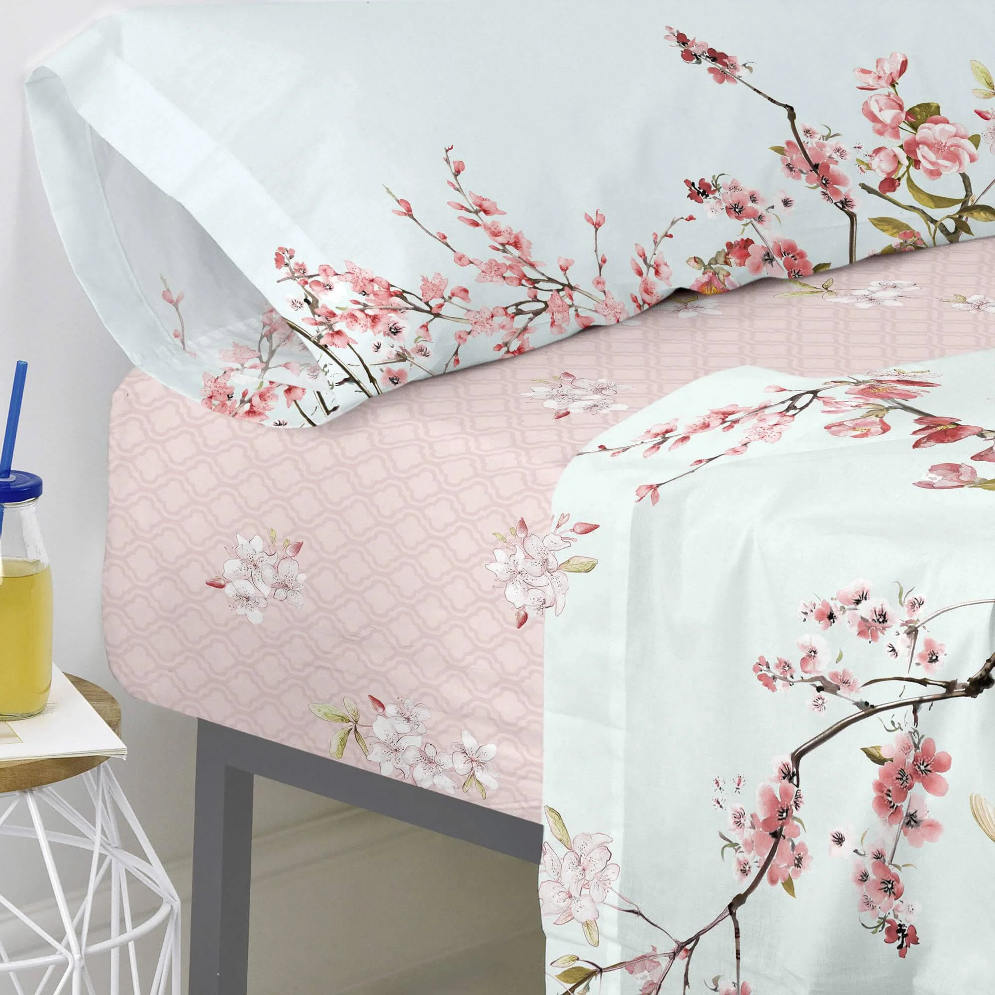 Hoeslaken Chinoiserie Rose