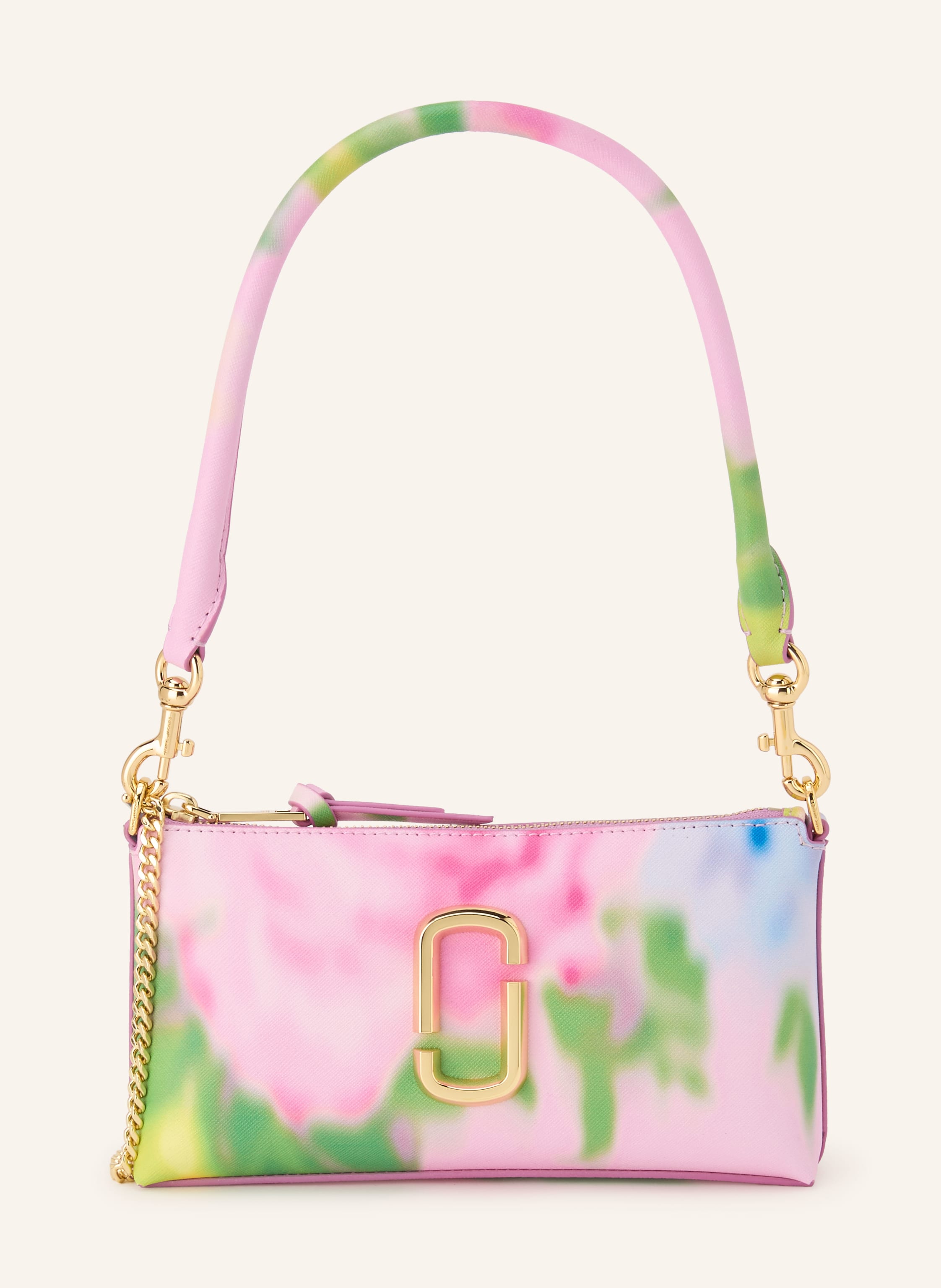 MARC JACOBS Schultertasche THE BLURRED FLORAL SNAPSHOT CONVERTIBLE SHOULDER BAG