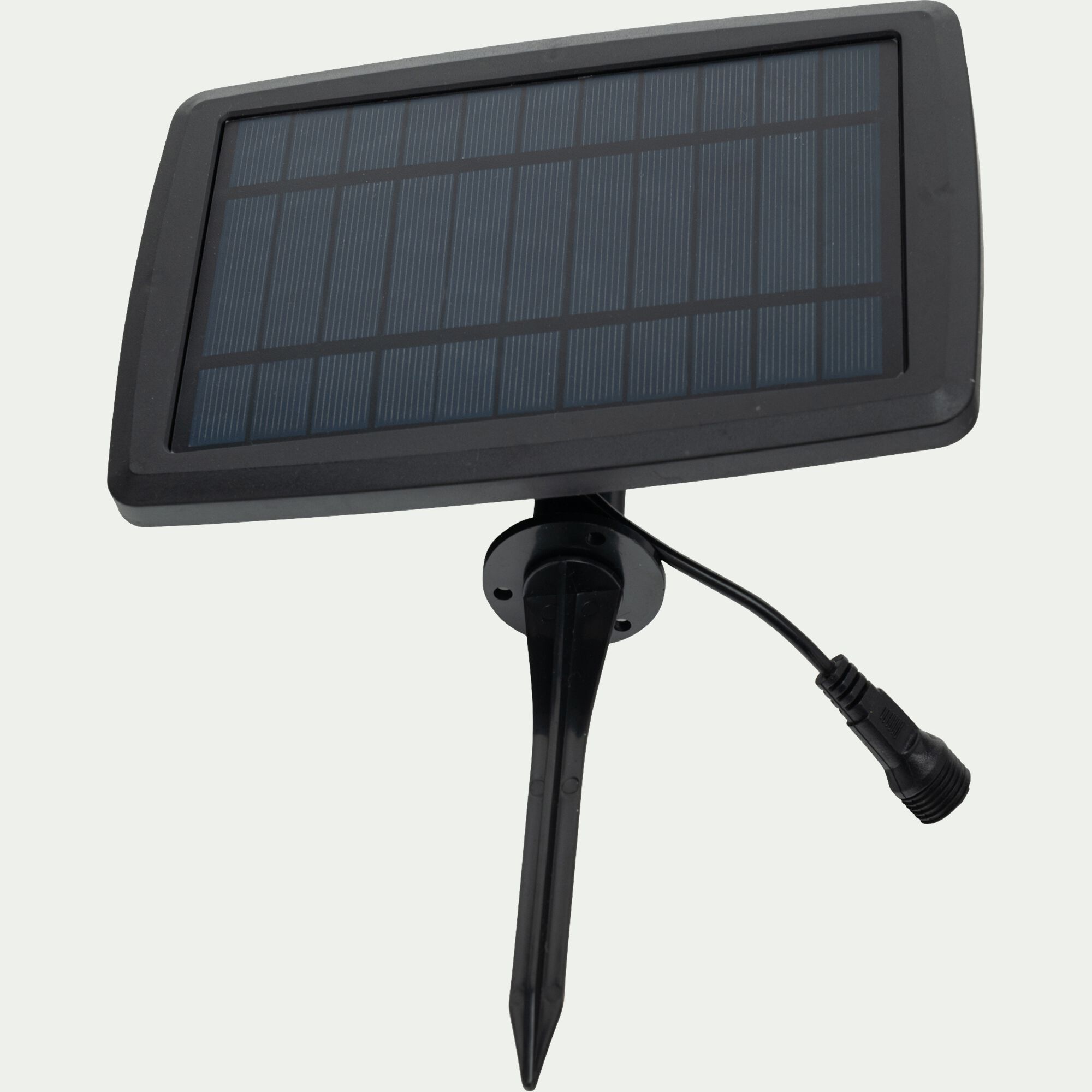 ALLEGRA - Guirlande lumineuse solaire en jute - naturel 8m