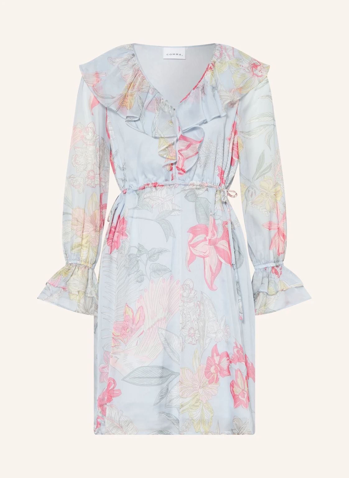 COMMA Kleid mit Volants