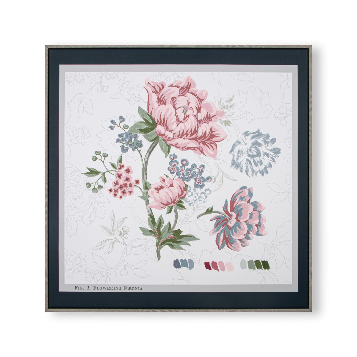 Laura Ashley Canvas met details - Tapestry Floral - 60x60cm