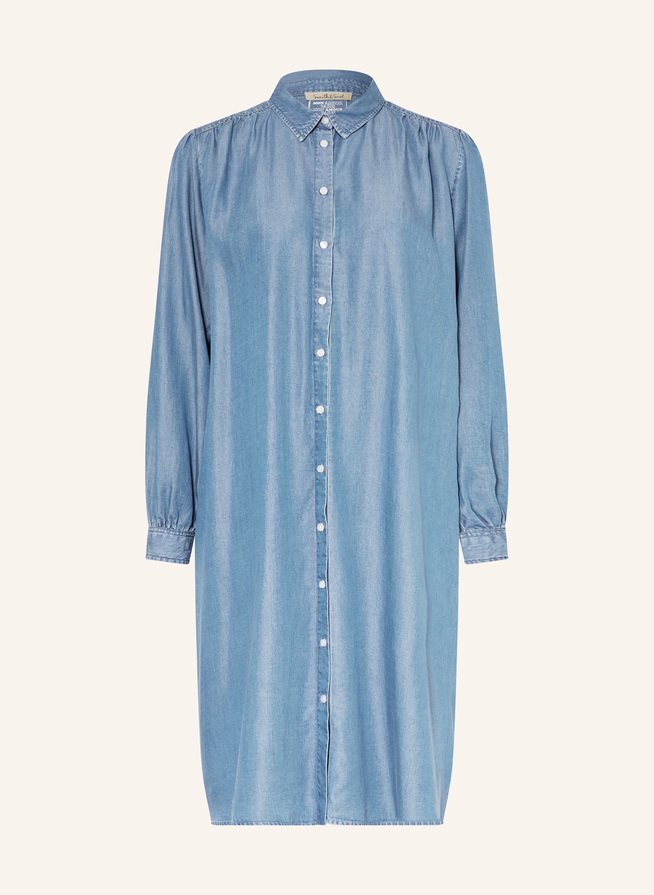 Smith & Soul Hemdblusenkleid in Jeansoptik