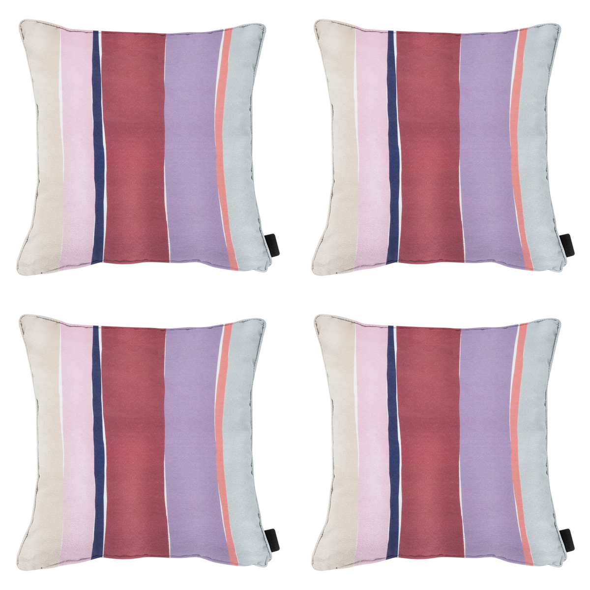 Madison sierkussen Nox - mulitkleur - 50x50x10cm - set van 4