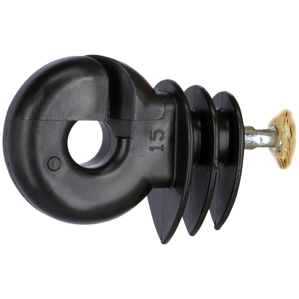 Ringisolator, für Weidezaun, Kunststoff / Eisen verzinkt