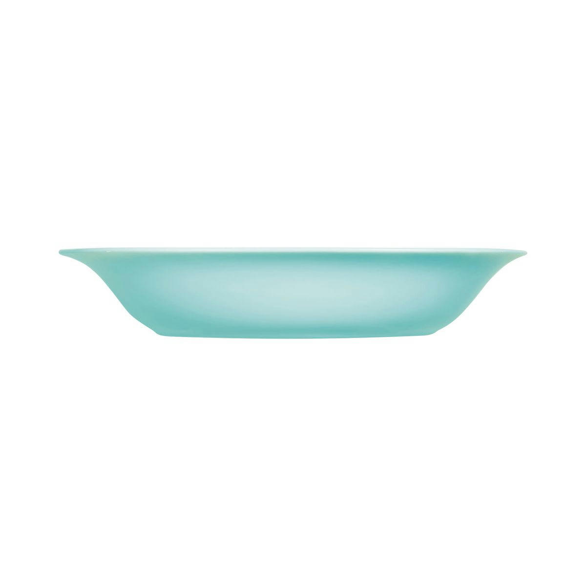CARINE - Assiette creuse turquoise 22,8 x 21,2 cm