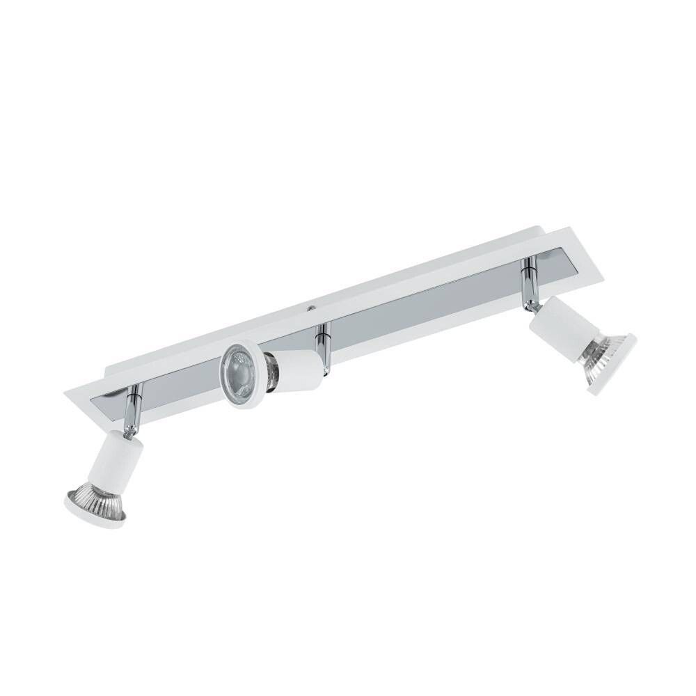 SPOTLIGHT EGLO SARRIA LED 3X5W GU10 HVIT/STÅL