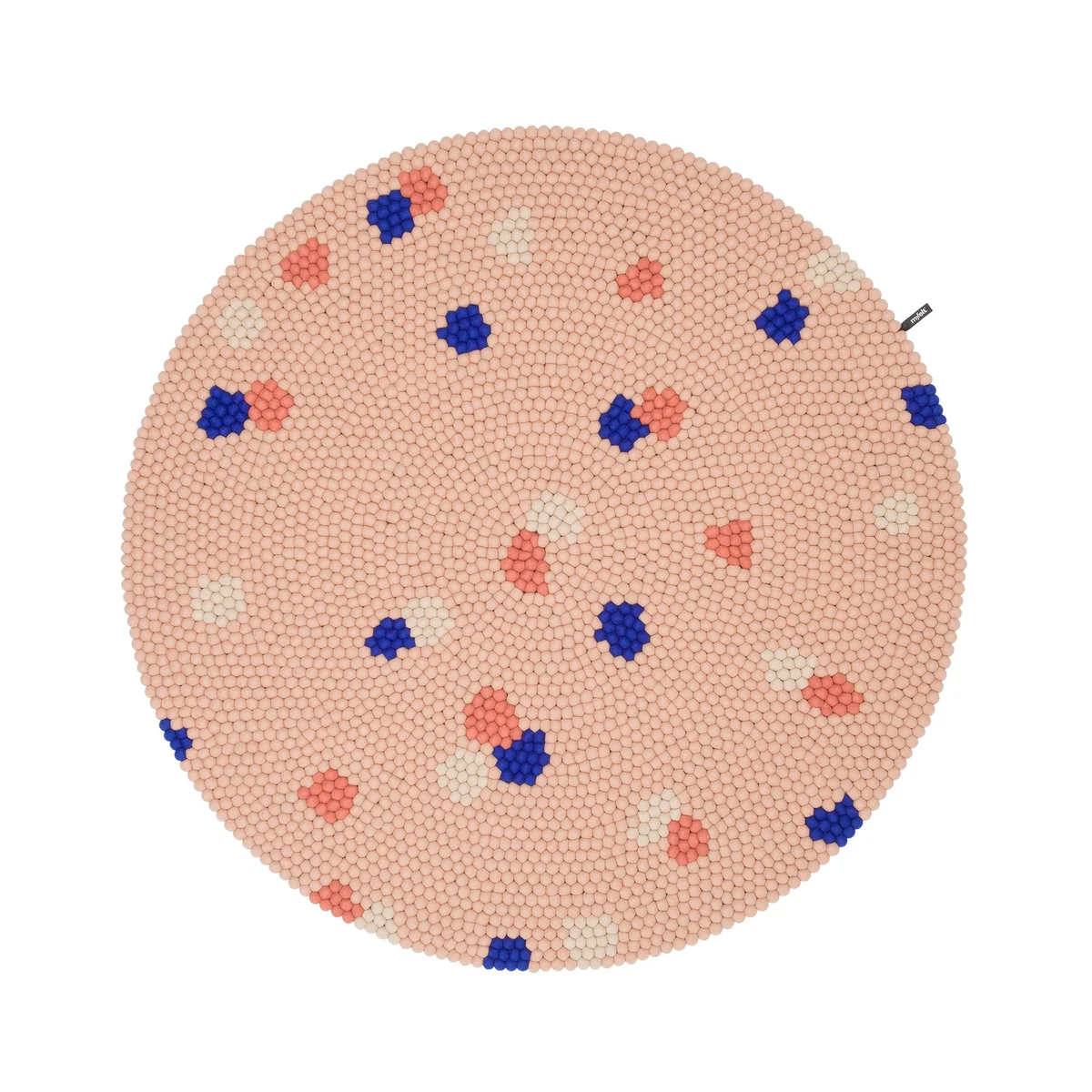 myfelt - Terra Rose Filzkugelteppich rund