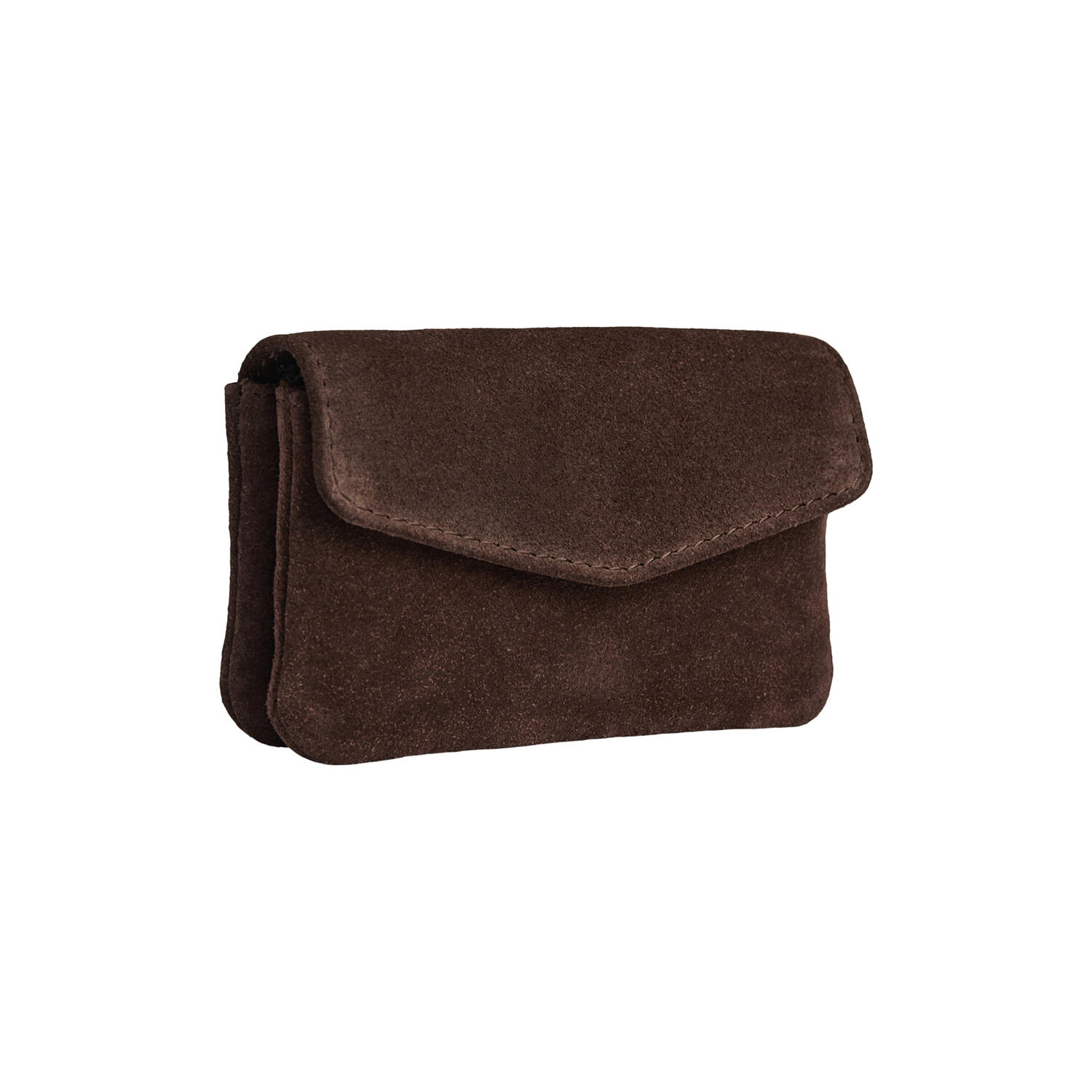 FaithMBG Coin Purse Suede, dark brown