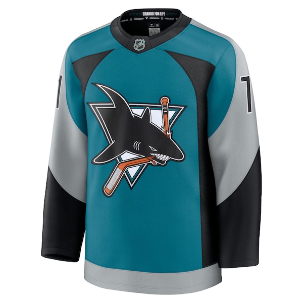 Macklin Celebrini San Jose Sharks  Alternate Premium Player Jersey - Teal