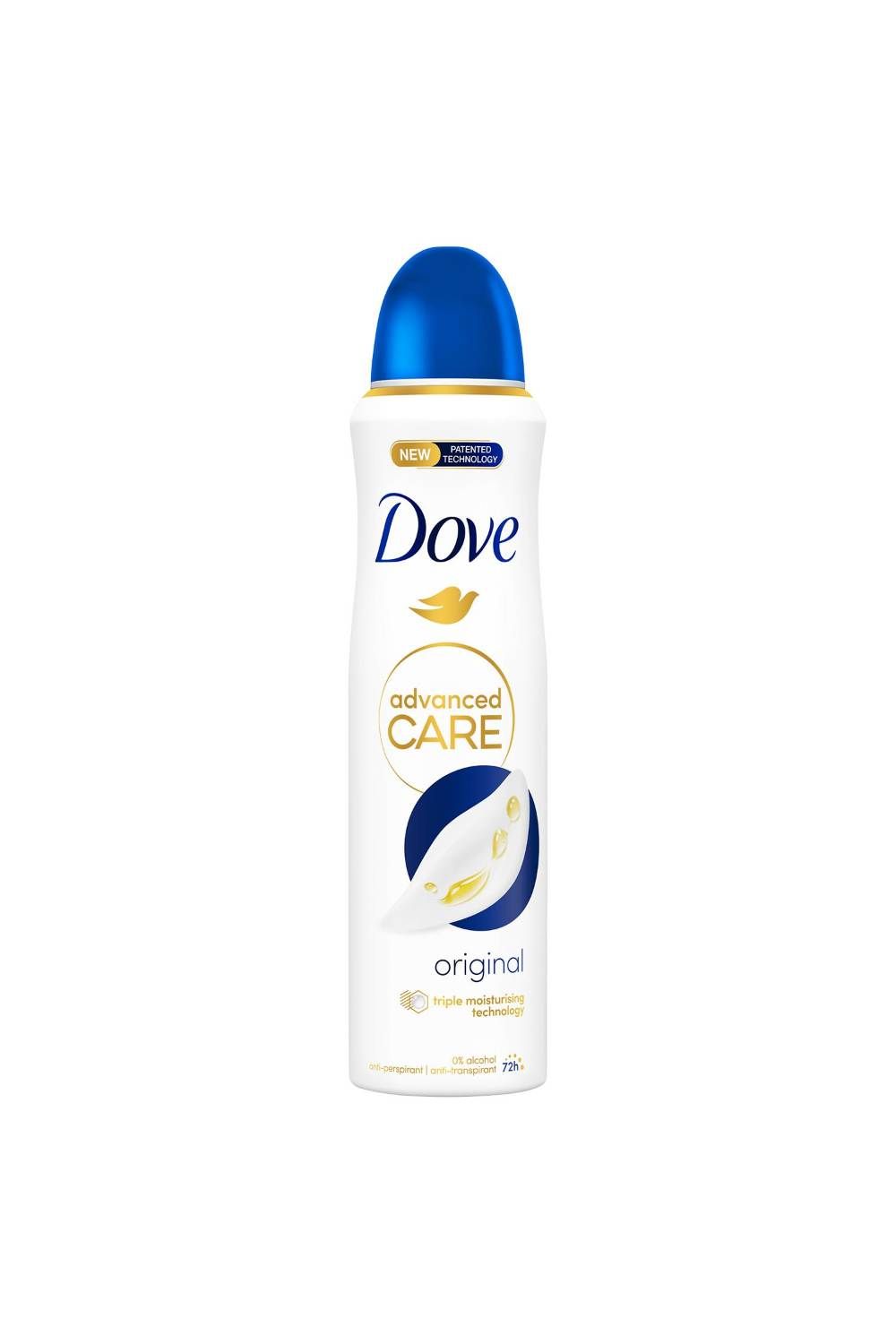 Dove Antiperspirant' Advanced Care 72H Deodorant for Women, 6x 150ml