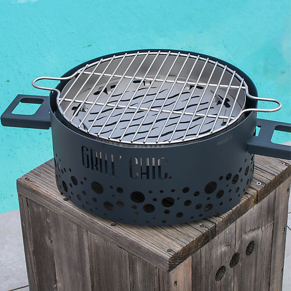 Barbecue Ptit Grill Acier Gris Anthracite