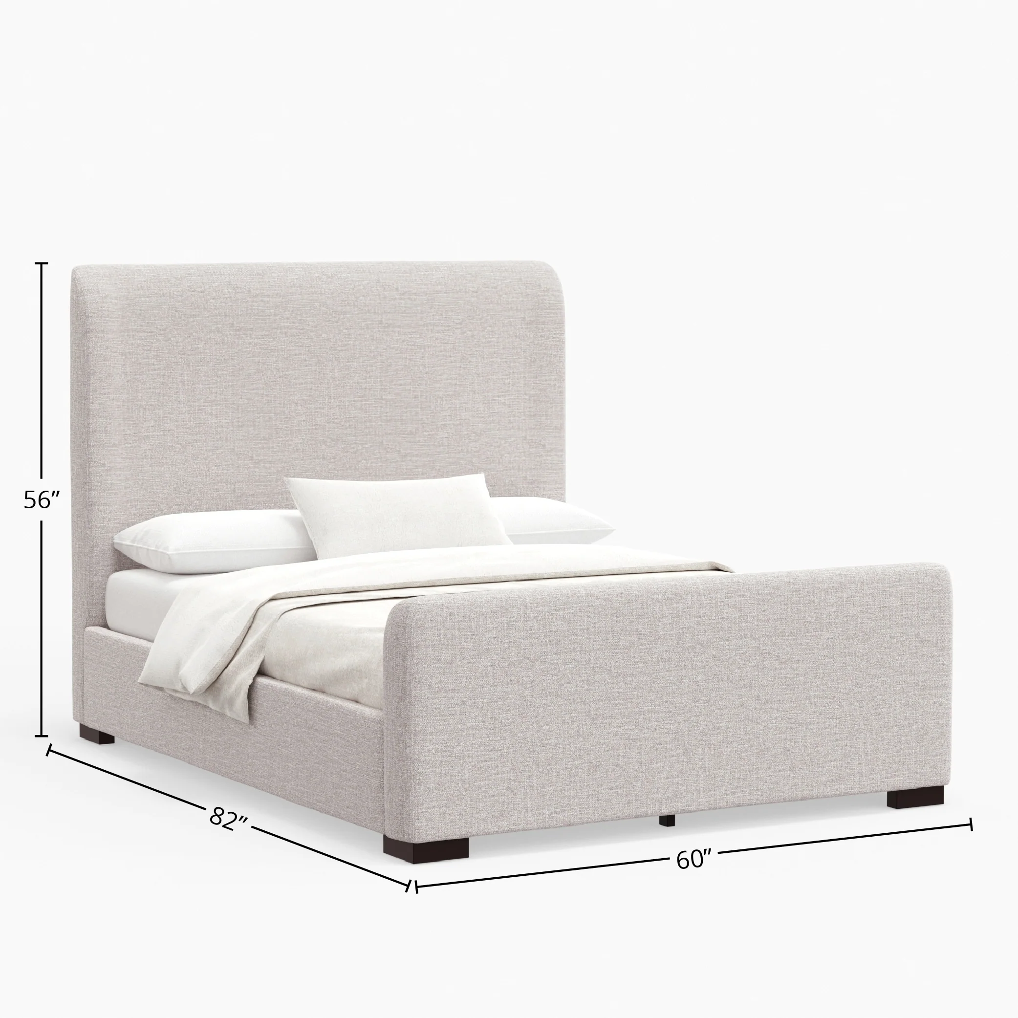 Adele Upholstered Platform Bed