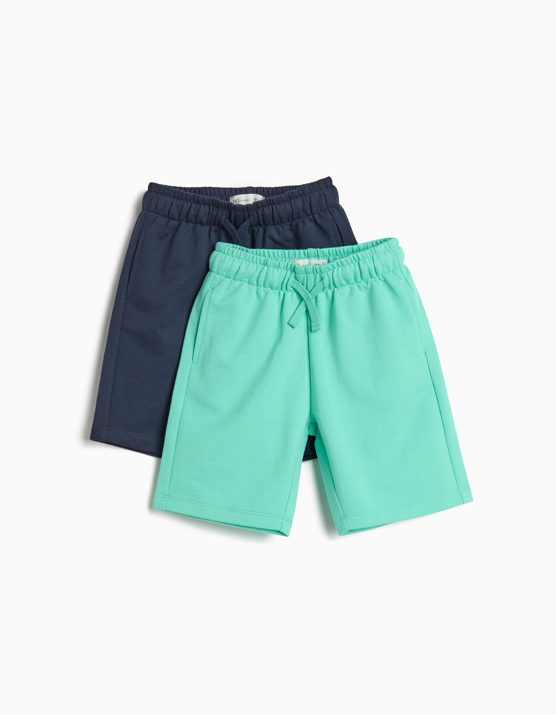 Pack 2 Calções de Felpa, Menino, Verde Claro