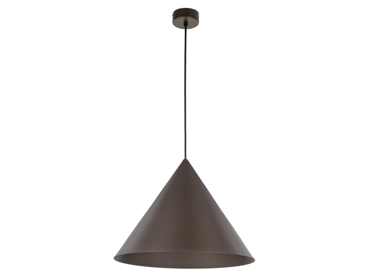 Lampa wisząca Cono brown 50 cm metalowa brązowa