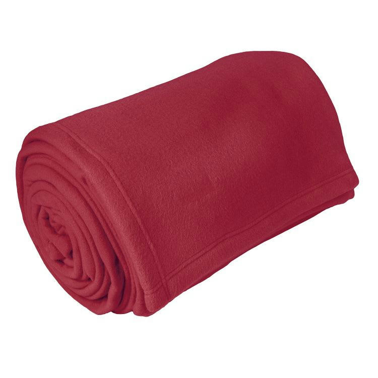 TEDDY - Couverture polyester framboise 260x240 cm