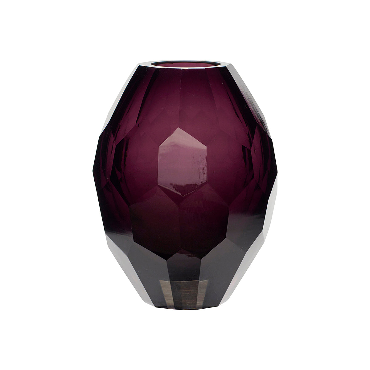 Hübsch vaas Facet - glas - ø13xh17cm