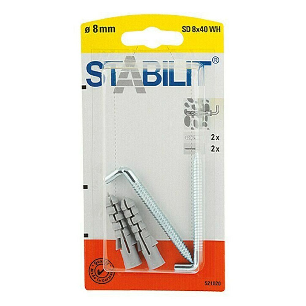 SKRUEKROK STABILIT 8X40MM 2STK