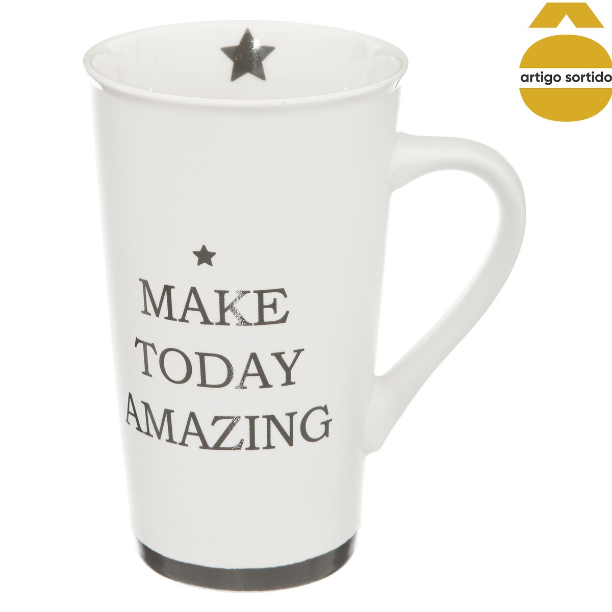 Caneca HAPPY em cerâmica 50cl